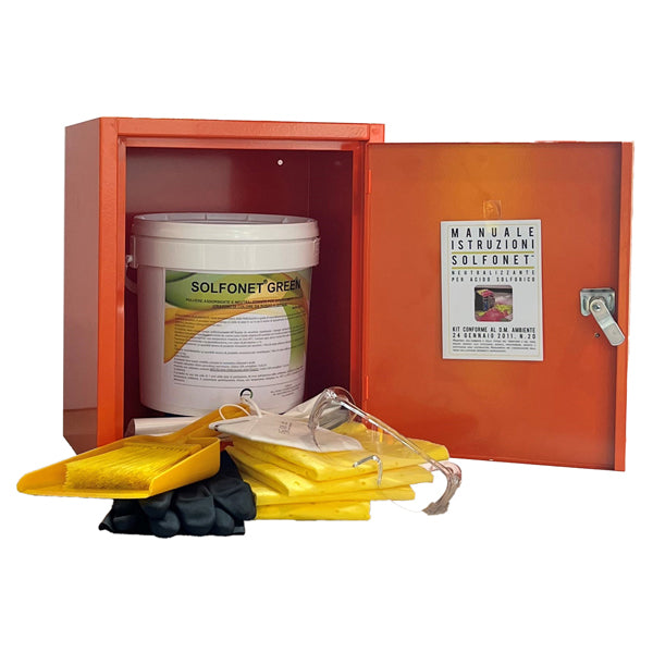 Carvel - KIT351MG - Kit Emergenza Solfonet Green per sversamento acido solforico - 101124 - Conf. da 1 Pz.