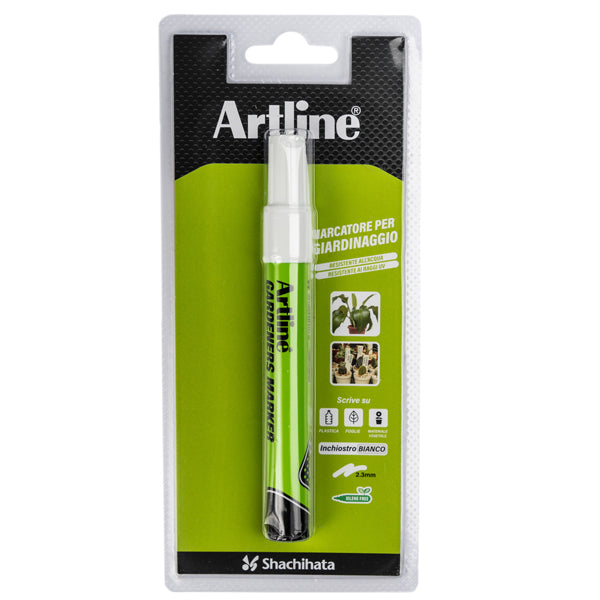 ARTLINE - A GDM-BI - Marcatore permanente - per giardinaggio - punta tonda 2,3 mm - bianco - Artline - 101128 - Conf. da 1 Pz.