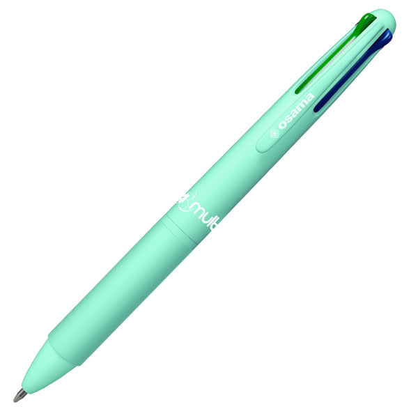 OSAMA - OW 84017808 - Penna a sfera 4 Multi Pastel - punta 1,00 mm - 4 colori - dinner mint - Osama - 101385 - Conf. da 12 Pz.