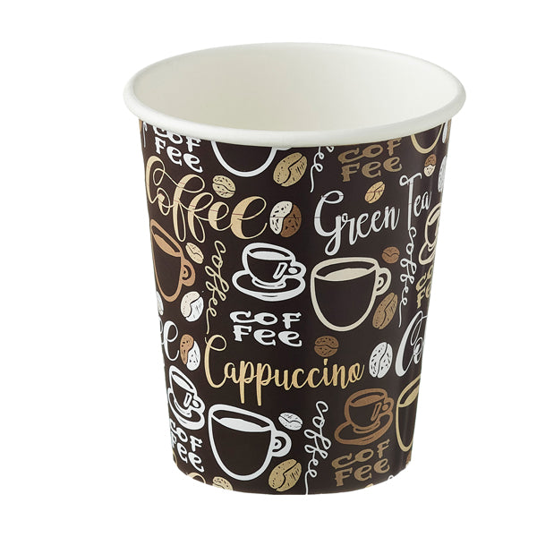Leone - H0731.R - Bicchiere monouso in carta Coffee - 240 ml - Leone - conf. 1000 pezzi - 101405 - Conf. da 1 Pz.
