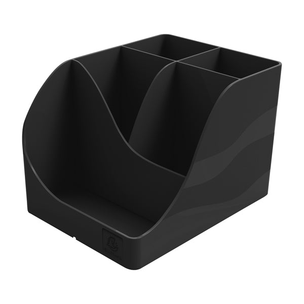 EXACOMPTA - 69514D - Portapenne Pen Wave NeoDeco - 15,5 x 11,9 x 10,9 cm - nero - Exacompta - 101442 - Conf. da 1 Pz.