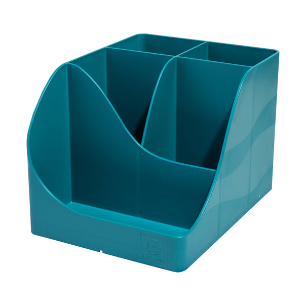 EXACOMPTA - 69534D - Portapenne Pen Wave Skandi - 15,5 x 11,9 x 10,9 cm - blu pacifico - Exacompta - 101445 - Conf. da 1 Pz.