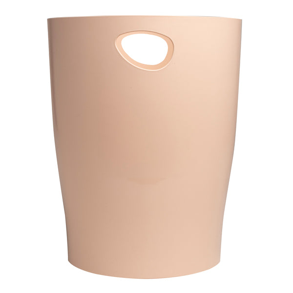 EXACOMPTA - 45331D - Cestino gettacarte Ecobin Skandi - altezza 33,5 cm - diametro 26 cm - 15 L - nude - Exacompta - 101456 - Conf. da 1 Pz.