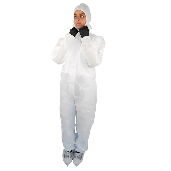 Worker - GA302.13.01-XL - Tuta monouso Warrior - taglia XL - SMS - bianco - Worker - 101573 - Conf. da 1 Pz.