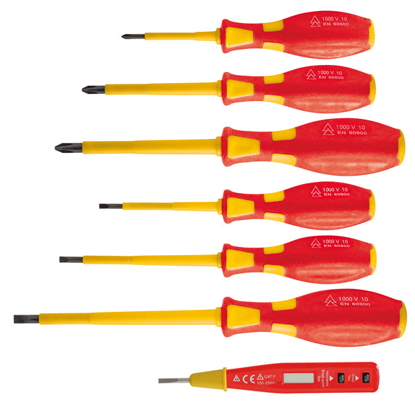 Valex - 1463639 - 7 Cacciaviti isolati 1000V con cercafase Valex - 101873 - Conf. da 1 Pz.