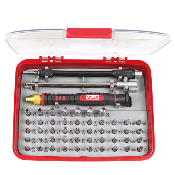 Valex - 1453496 - Portainserti di precisione con 51 inserti Valex - 101875 - Conf. da 1 Pz.
