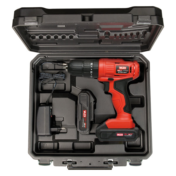 Valex - 1429410 - Trapano avvitatore con percussione in valigetta M-TAP1 18 K1 Valex - 101885 - Conf. da 1 Pz.