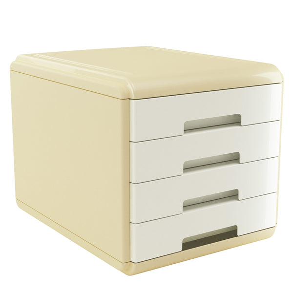 ARDA - 18P4PMI - Cassettiera Vintage Milk - 4 cassetti - 29,5 x 38,5 x 28,2 cm - avorio - Arda - 101892 - Conf. da 1 Pz.