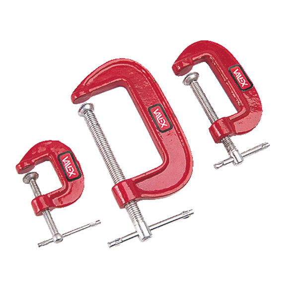 Valex - 1454573 - Set 3 morsertti a C con serraggio a vite Valex - 101928 - Conf. da 1 Pz.