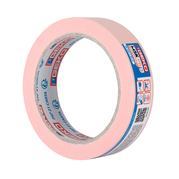 Geko - 21000-839 - Conf 6 Nastri mascheratura profess. in carta washi PRO Sensitive 25mmx50m Geko - 102020 - Conf. da 1 Pz.