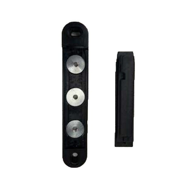 STUDIO T - 1214004 + 1214017 - Terminale c-magneti testina Rondo Tensa nastro estensibile con fissaggio muro - 102176 - Conf. da 1 Pz.