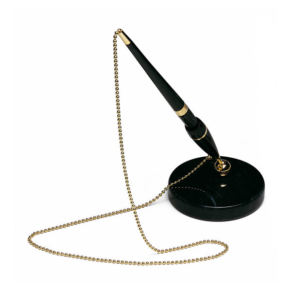 LEBEZ - 1703-N - Stiloforo con base marmo - nero - Lebez