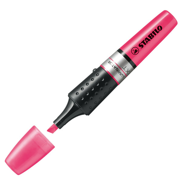 STABILO - 71-56 - Evidenziatore Stabilo Luminator - punta a scalpello - tratto da 2 - 5 mm - rosa - Stabilo