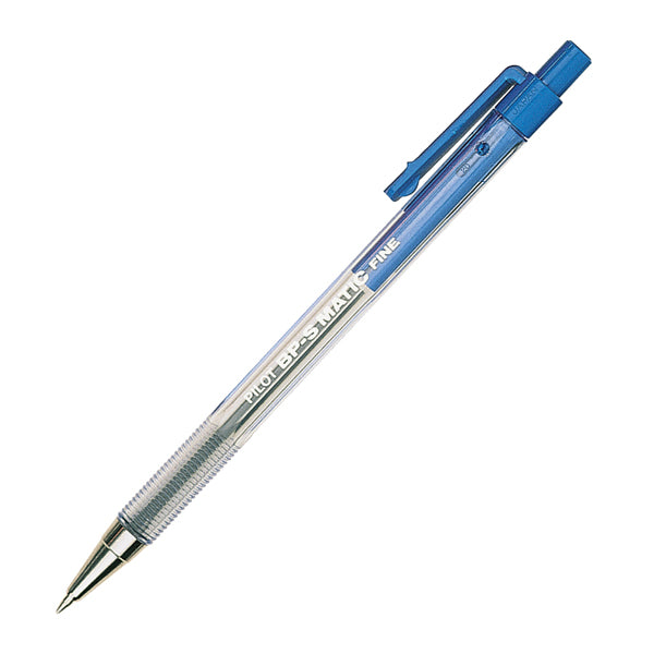 PILOT - 001626 - Penna a sfera a scatto BP S Matic - punta fine 0,7 mm - blu - Pilot