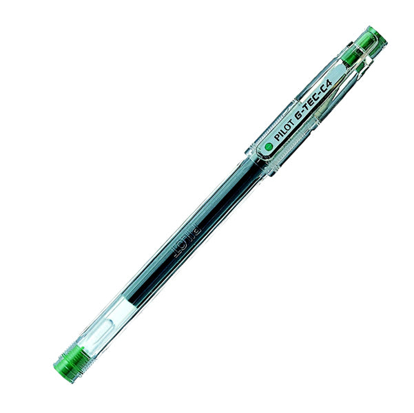 PILOT - 011653 - Penna a sfera Gel G Tec C4 - punta 0,4 mm - verde - Pilot