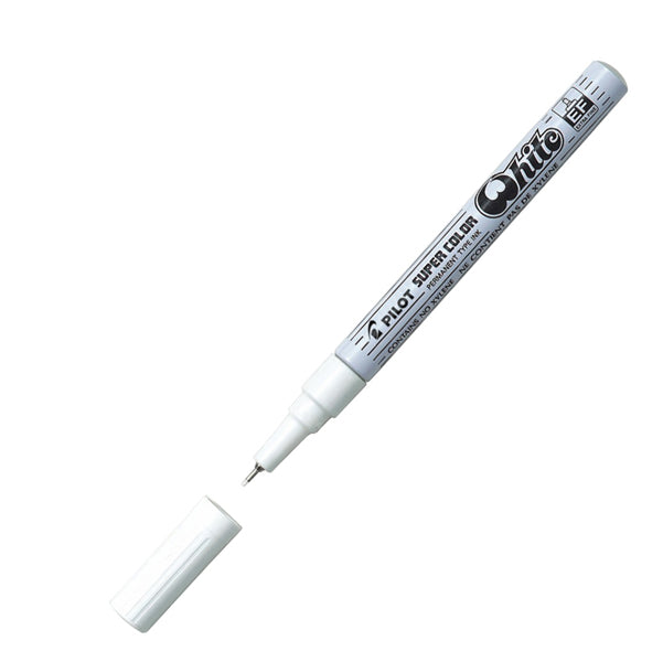 PILOT - 002725 - Marcatore a vernice Super Color - punta extra fine 1 mm - bianco - Pilot
