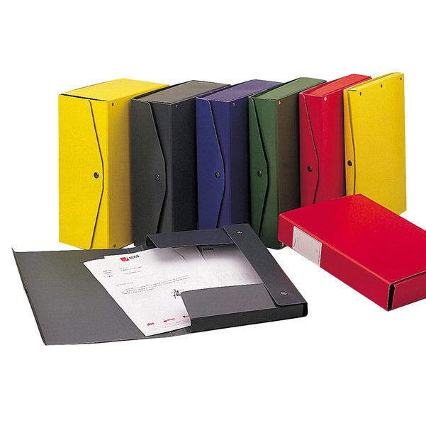 KING MEC - 00024004 - Scatola archivio Project - dorso 12 cm - 25 x 35 cm - blu - King Mec
