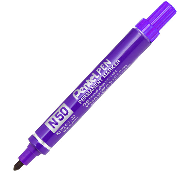 PENTEL - N50-V - Marcatore permanente N50 - punta tonda - viola - Pentel - 29889 - Conf. da 1 Pz.