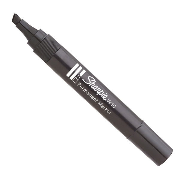 SHARPIE - S0192654 - Marcatore permanente W10 - punta a scalpello 5,00mm - nero - Sharpie
