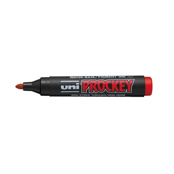 UNI MITSUBISHI - M 122 R - Marcatore Uni Prockey M122 - punta conica da 1,20-1,80mm - rosso - Uni Mitsubishi