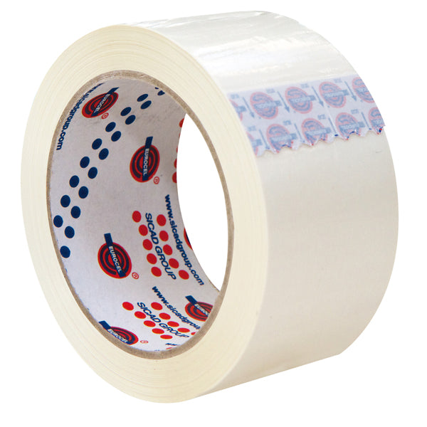 EUROCEL - 000311366 - Nastro adesivo 330 - 5 cm x 66 m - PVC - bianco - Eurocel