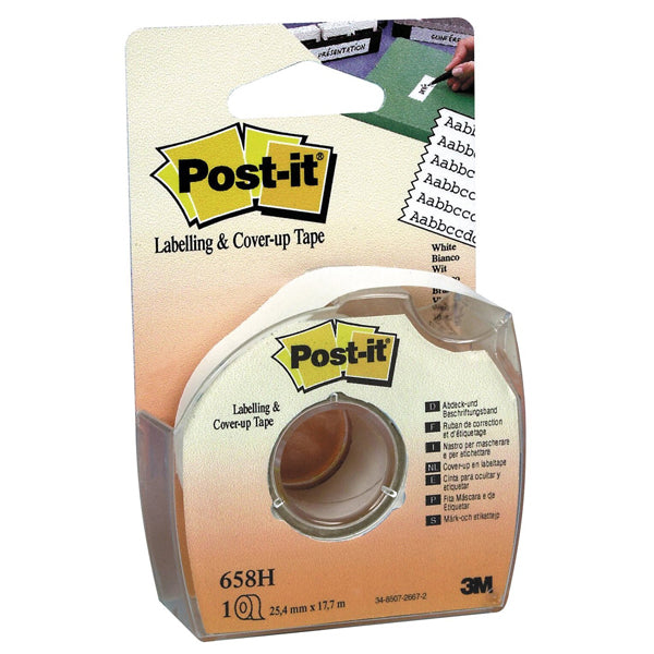 POST-IT - 7100222076 - Correttore a nastro Post it Cover Up - 658H - 25 mm x 17,7 mt - Post it