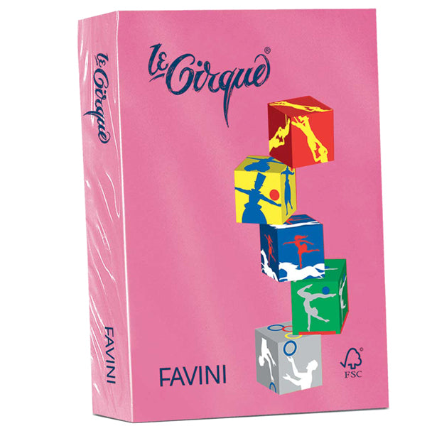 FAVINI - A71F504 - Carta Le Cirque - A4 - 80 gr - ciclamino 206 - Favini - conf. 500 fogli