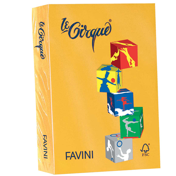FAVINI - A74H304 - Carta Le Cirque - A4 - 160 gr - giallo oro 201 - Favini - conf. 250 fogli