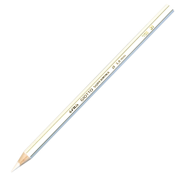 GIOTTO - 23900100 - Pastello Supermina - mina 3,8 mm - bianco 01 - Giotto