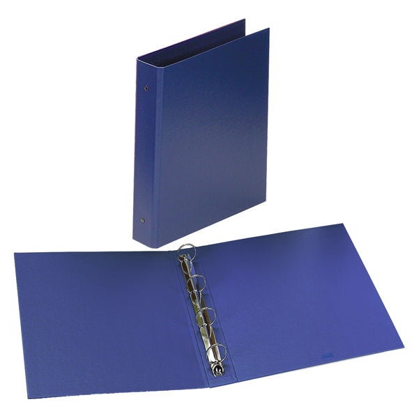 FAVORIT - 100460446 - Raccoglitore Europa - 4 anelli tondi 50 mm - dorso 6 cm - 22x30 cm - blu - Favorit