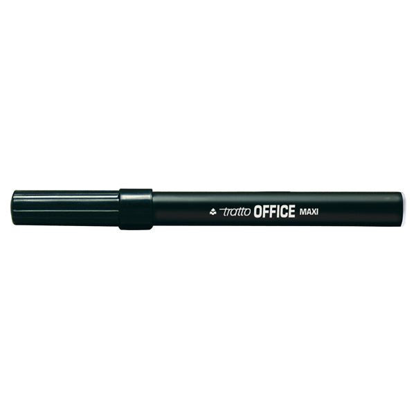 TRATTO - 731603 - Pennarelli Office punta feltro - punta maxi - tratto 0,80-2,00mm - nero - Tratto - conf. 12 pezzi