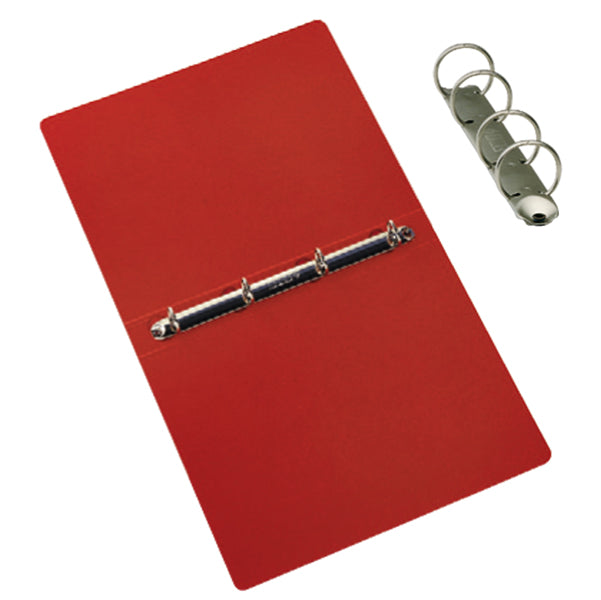 CART. GARDA - CG0392PBXXXAC02 - Raccoglitore Presspan - 4 anelli 25 mm - dorso 3 cm - 25x33 cm - rosso - Cartotecnica del Garda