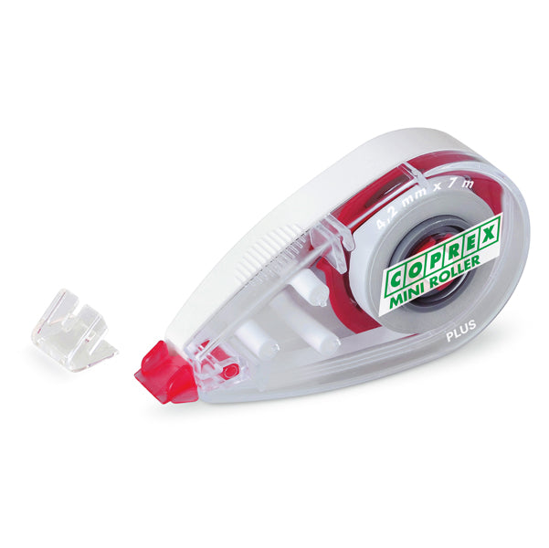 LEBEZ - 8090 - Correttore a nastro Mini Roller - 4,2mm x 7mt - chiusura salva nastro - Coprex