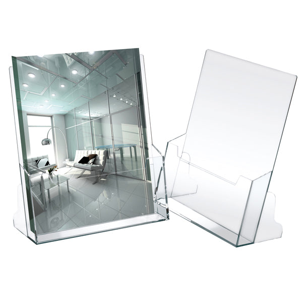 LEBEZ - 5021 - Portadepliant - 23 x 25,5 x 3 cm - plastica - trasparente - Lebez