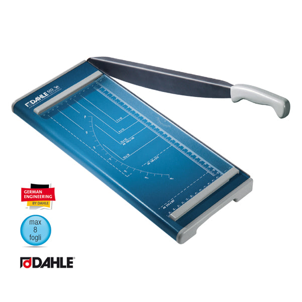 DAHLE - R000502 - Taglierina a leva Hobby 502 - 42 x 17,5 cm - 320 mm (A4) - 8 fogli - blu - Dahle