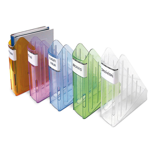 ARDA - TR4118CR - Portariviste Classic - 29,5 x 27 cm - dorso 7,5 cm - cristallo - Arda