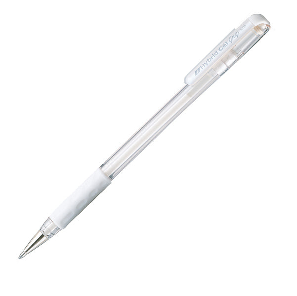 PENTEL - K118-LW - Roller Gel Hybrid Grip Luna K118 - punta 0,8mm - bianco - Pentel