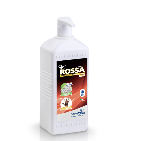 NETTUNO - 00668 - Crema lavamani La Rossa - al sandalo-pachouli - Nettuno - flacone ricarica da 1 L