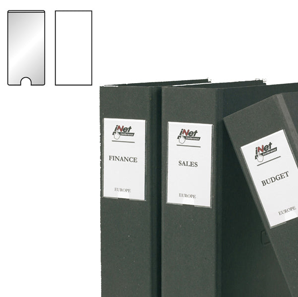 3L - S852315 - Portaetichette adesivo - 22 x 102 mm - trasparente - 3L - conf. 12 pezzi