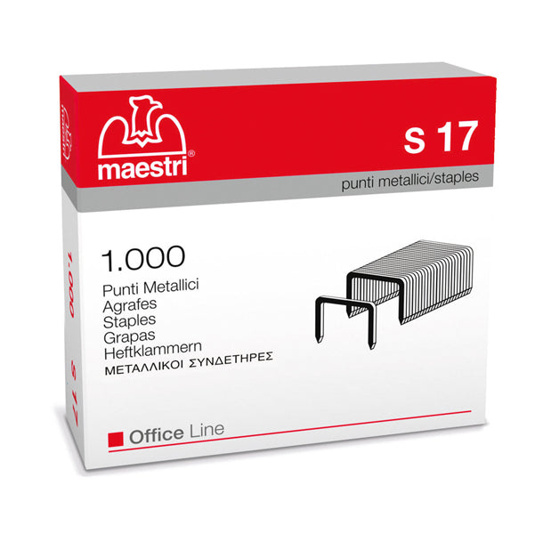 RO-MA - 1005418 - Punti S17 - 23-17 - acciaio - metallo - Romeo Maestri - conf. 1000 pezzi