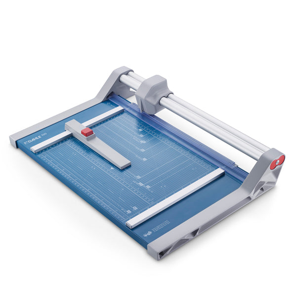 DAHLE - R000550 - Taglierina a rullo professionale 550 - 55 x 36 cm - 360 mm - 20 fogli - blu-grigio - Dahle