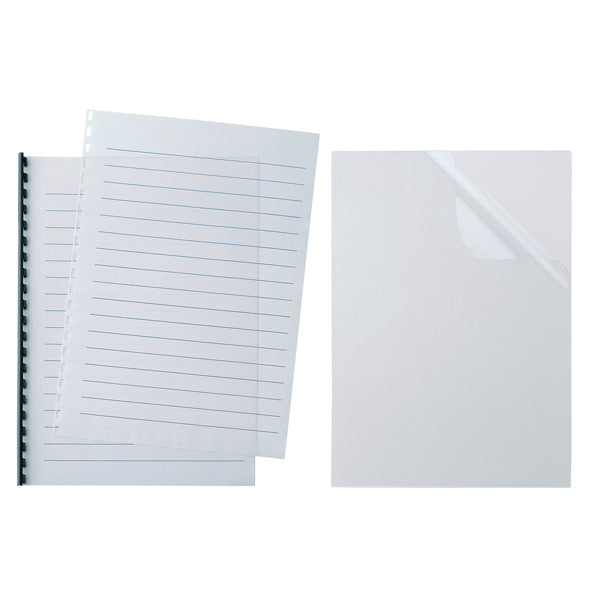 SEI ROTA - 521431 - Copertine rilegatura Video - A4 - R30 - 280micron - neutro trasparente - Sei Rota - scatola 100 pezzi