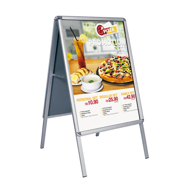 STUDIO T - CAV 1007 - Cavalletto bifacciale - cornici a scatto - 70 x 100 cm - Studio T