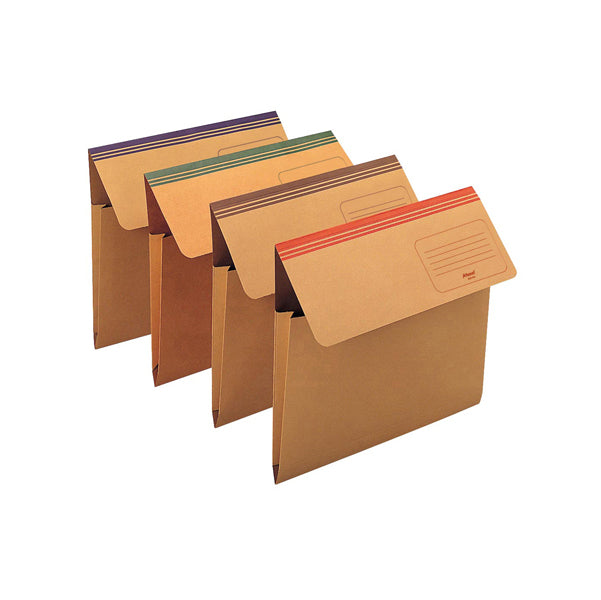 KING MEC - 00029911 - Cartellina a busta Dixie Mec - cartoncino 200 gr - 33,7x26,2 cm - rosso - Rexel