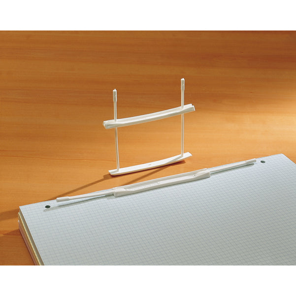 FELLOWES - E212 - Fastener fermafogli - plastica - passo 80 mm - capacitA' 6 cm - bianco - Fellowes - conf. 12 pezzi