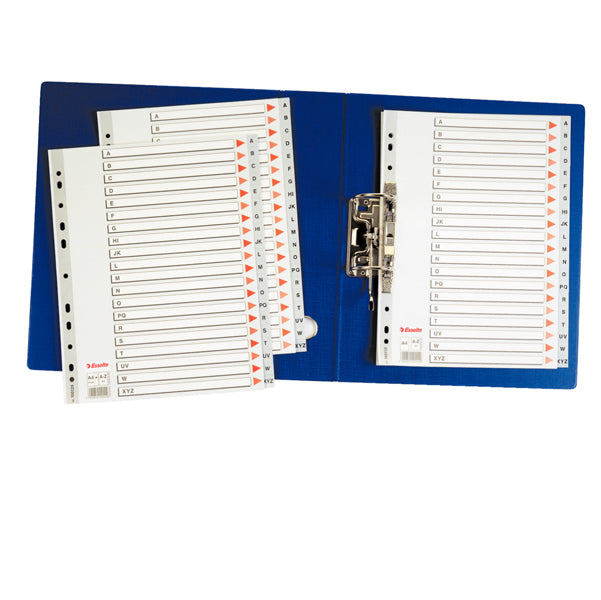 ESSELTE - 100112 - Separatore alfabetico A-Z - PPL - A4 - grigio - Esselte