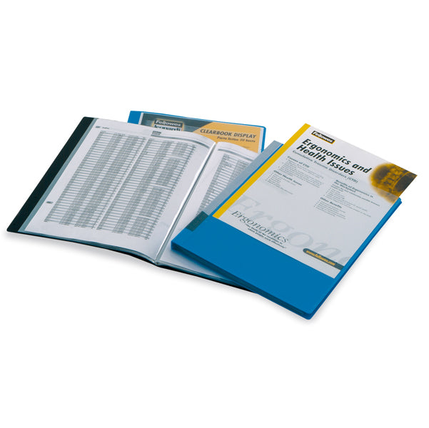 FELLOWES - 40326-NE - Portalistini personalizzabile Display - 21,5 x 30 cm - 40 buste - nero - Fellowes