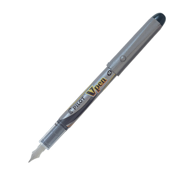 PILOT - 007570 - Penna stilografica Vpen Silver - nero - Pilot
