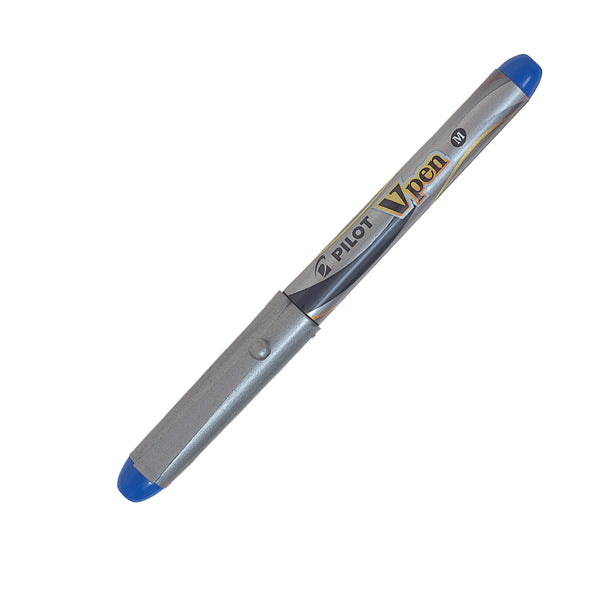 PILOT - 007571 - Penna stilografica Vpen Silver - blu - Pilot