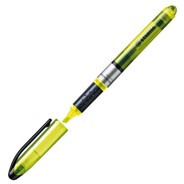 STABILO - 545-24 - Evidenziatore Stabilo Navigator - punta scalpello - tratto da 1,0-4,0mm - giallo - Stabilo